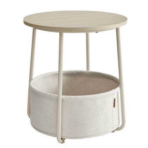 Round Basket Side Table-LET223K67